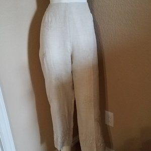 Mercer & Madison Linen Embroidered Pants